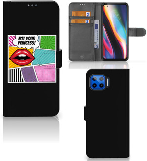 B2Ctelecom Telefoonhoesje Motorola Moto G 5G Plus Bookcase Popart Princess