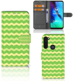 B2Ctelecom Telefoonhoesje Motorola Moto G Pro Book Case Waves Green