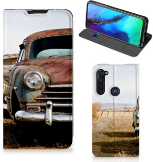 B2Ctelecom Telefoonhoesje Motorola Moto G Pro Bookcover Vintage Auto