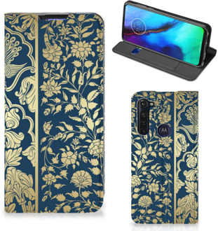 B2Ctelecom Telefoonhoesje Motorola Moto G Pro Foto hoesje Golden Flowers