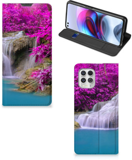 B2Ctelecom Telefoonhoesje Motorola Moto G100 Wallet Bookcase Waterval