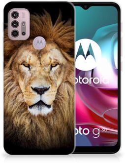 B2Ctelecom Telefoonhoesje Motorola Moto G30 | G10 Hippe Hoesjes Customize Super als Vaderdag Cadeau Leeuw