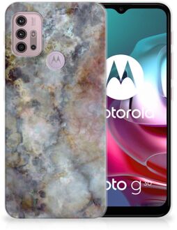 B2Ctelecom Telefoonhoesje Motorola Moto G30 | G10 Leuk TPU Backcase Marmer Grijs