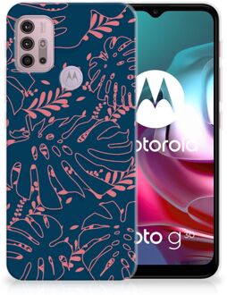 B2Ctelecom Telefoonhoesje Motorola Moto G30 | G10 Silicone Back Cover Palm Leaves