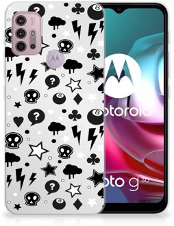 B2Ctelecom Telefoonhoesje Motorola Moto G30 | G10 Silicone Back Cover Silver Punk