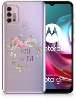 B2Ctelecom Telefoonhoesje Motorola Moto G30 | G10 TPU Siliconen Hoesje Boho Text