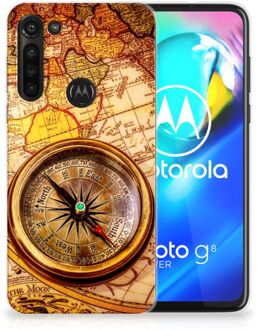 B2Ctelecom Telefoonhoesje Motorola Moto G8 Power Foto hoesje Kompas