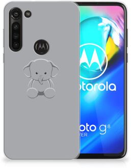 B2Ctelecom Telefoonhoesje Motorola Moto G8 Power Hippe Hoesjes Baby Olifant