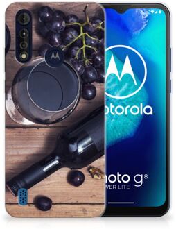 B2Ctelecom Telefoonhoesje Motorola Moto G8 Power Lite Leuk TPU Backcase Wijn