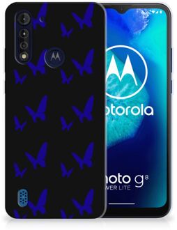 B2Ctelecom Telefoonhoesje Motorola Moto G8 Power Lite TPU Silicone Hoesje Vlinder Patroon