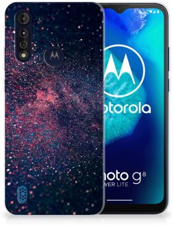 B2Ctelecom Telefoonhoesje Motorola Moto G8 Power Lite TPU Siliconen Hoesje met Foto Stars