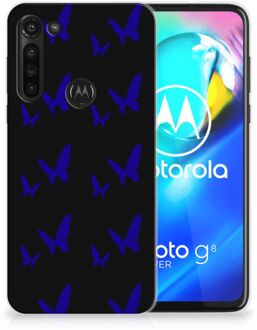 B2Ctelecom Telefoonhoesje Motorola Moto G8 Power TPU Silicone Hoesje Vlinder Patroon