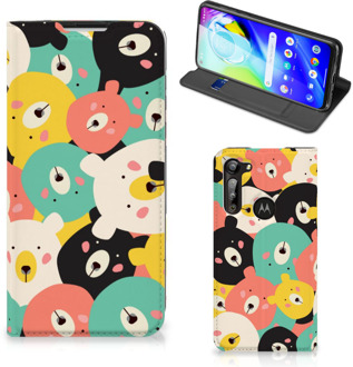 B2Ctelecom Telefoonhoesje Motorola Moto G8 Power Wallet Bookcase Bears