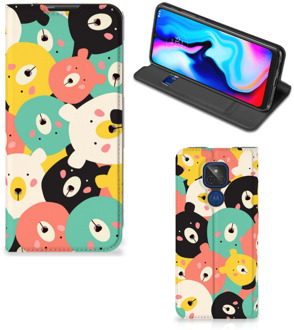 B2Ctelecom Telefoonhoesje Motorola Moto G9 Play Wallet Bookcase Bears