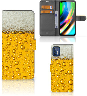 B2Ctelecom Telefoonhoesje Motorola Moto G9 Plus Flip Cover Valentijn Cadeautje hem Bier