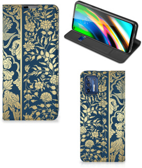 B2Ctelecom Telefoonhoesje Motorola Moto G9 Plus Foto hoesje Golden Flowers