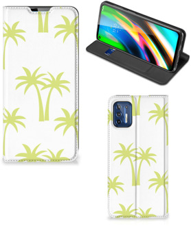 B2Ctelecom Telefoonhoesje Motorola Moto G9 Plus Magnet Case Palmtrees