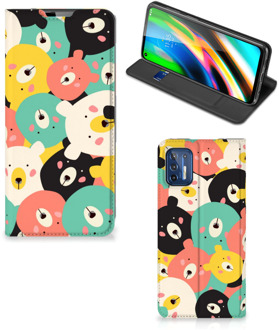 B2Ctelecom Telefoonhoesje Motorola Moto G9 Plus Wallet Bookcase Bears