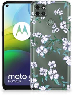 B2Ctelecom Telefoonhoesje Motorola Moto G9 Power Foto hoesje Blossom White