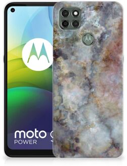 B2Ctelecom Telefoonhoesje Motorola Moto G9 Power Leuk TPU Backcase Marmer Grijs