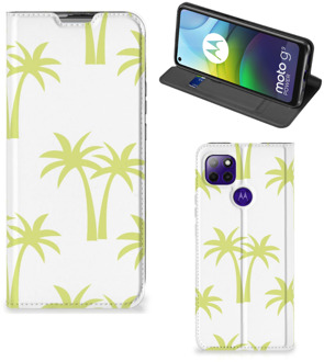 B2Ctelecom Telefoonhoesje Motorola Moto G9 Power Magnet Case Palmtrees