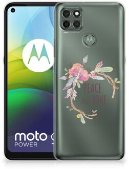 B2Ctelecom Telefoonhoesje Motorola Moto G9 Power TPU Siliconen Hoesje Boho Text