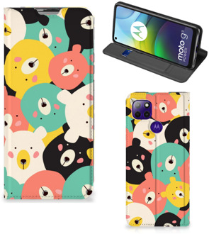 B2Ctelecom Telefoonhoesje Motorola Moto G9 Power Wallet Bookcase Bears