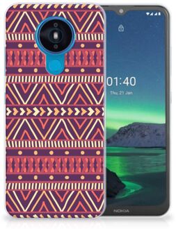 B2Ctelecom Telefoonhoesje Nokia 1.4 Leuk TPU Backcase Aztec Purple