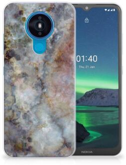 B2Ctelecom Telefoonhoesje Nokia 1.4 Leuk TPU Backcase Marmer Grijs