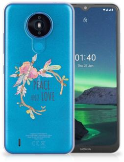 B2Ctelecom Telefoonhoesje Nokia 1.4 TPU Siliconen Hoesje Boho Text