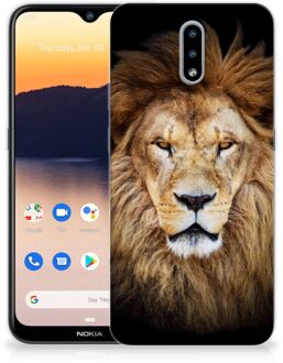 B2Ctelecom Telefoonhoesje Nokia 2.3 Hippe Hoesjes Customize Super als Vaderdag Cadeau Leeuw