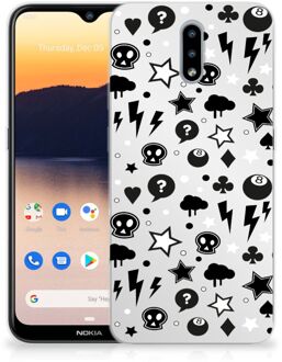 B2Ctelecom Telefoonhoesje Nokia 2.3 Silicone Back Cover Silver Punk