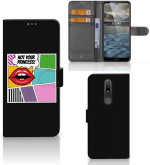 B2Ctelecom Telefoonhoesje Nokia 2.4 Bookcase Popart Princess