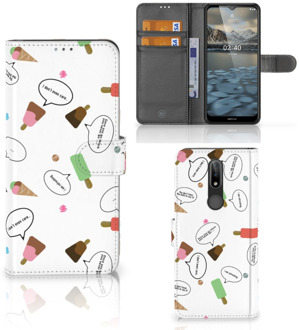 B2Ctelecom Telefoonhoesje Nokia 2.4 Flip Cover IJsjes