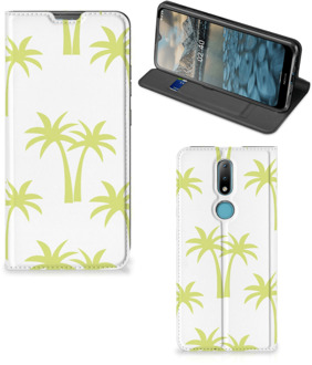 B2Ctelecom Telefoonhoesje Nokia 2.4 Magnet Case Palmtrees