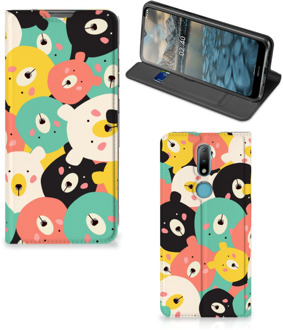 B2Ctelecom Telefoonhoesje Nokia 2.4 Wallet Bookcase Bears