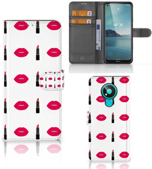 B2Ctelecom Telefoonhoesje Nokia 3.4 Beschermhoes Lipstick Kiss