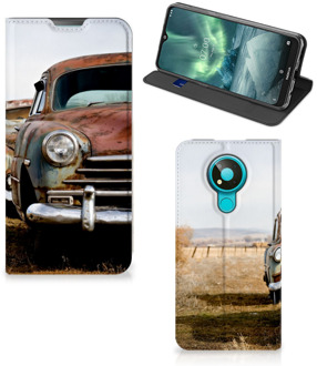 B2Ctelecom Telefoonhoesje Nokia 3.4 Bookcover Vintage Auto