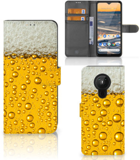 B2Ctelecom Telefoonhoesje Nokia 5.3 Flip Cover Valentijn Cadeautje hem Bier