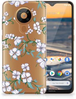 B2Ctelecom Telefoonhoesje Nokia 5.3 Foto hoesje Blossom White