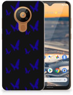 B2Ctelecom Telefoonhoesje Nokia 5.3 TPU Silicone Hoesje Vlinder Patroon