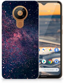 B2Ctelecom Telefoonhoesje Nokia 5.3 TPU Siliconen Hoesje met Foto Stars