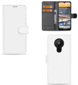 B2Ctelecom Telefoonhoesje Nokia 5.3 Wallet Bookcase Wit met Pasjeshouder