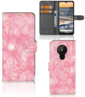 B2Ctelecom Telefoonhoesje Nokia 5.3 Wallet Case Spring Flowers