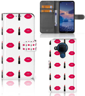 B2Ctelecom Telefoonhoesje Nokia 5.4 Beschermhoes Lipstick Kiss