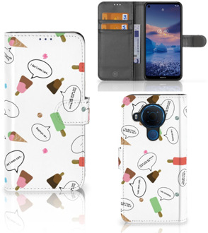 B2Ctelecom Telefoonhoesje Nokia 5.4 Flip Cover IJsjes