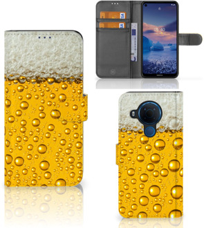 B2Ctelecom Telefoonhoesje Nokia 5.4 Flip Cover Valentijn Cadeautje hem Bier