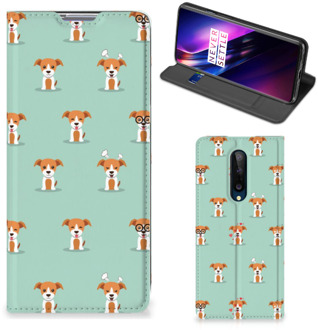 B2Ctelecom Telefoonhoesje OnePlus 8 Bookcase Pups