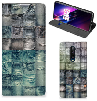 B2Ctelecom Telefoonhoesje OnePlus 8 Bookcover Spijkerbroeken