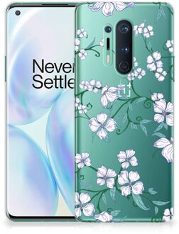 B2Ctelecom Telefoonhoesje OnePlus 8 Pro Foto hoesje Blossom White